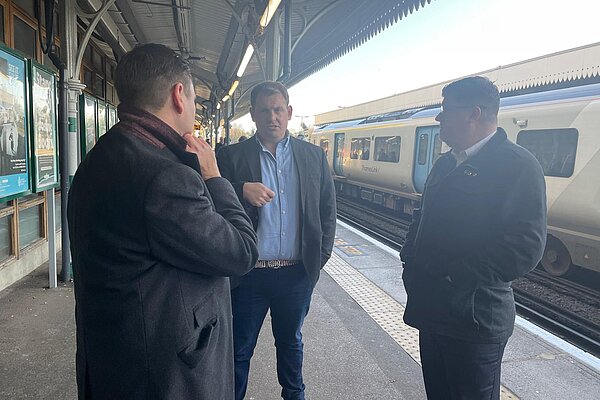 Luke at Sutton Station