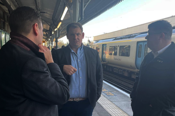 Luke at Sutton Station