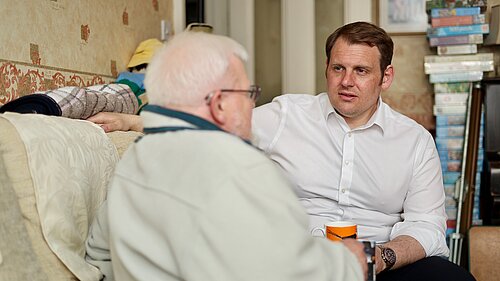 Luke and pensioner
