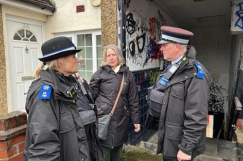 Lib Dem Councillors work with the police for a safer Wallington