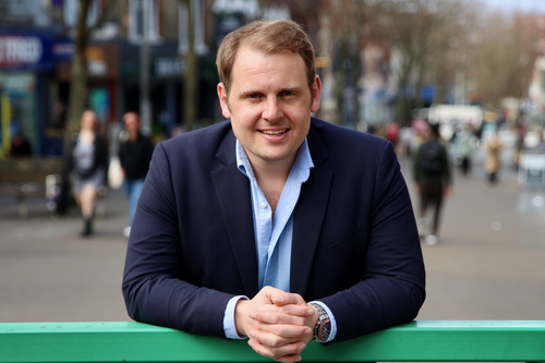 Luke in Sutton High Street