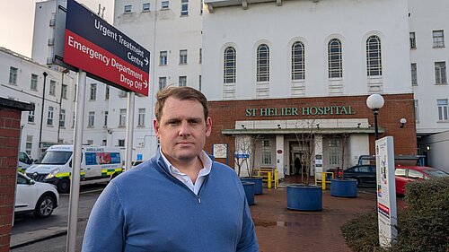 Luke at St Helier Hospital
